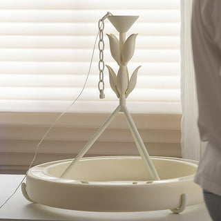 Tinsley Plaster Chandelier-Neutral Decor