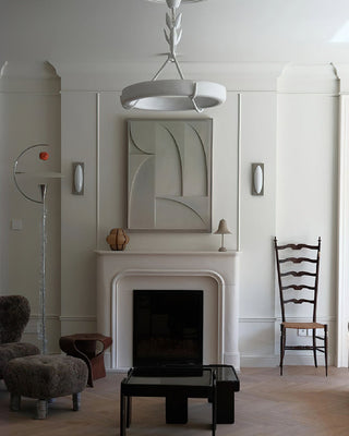 Tinsley Plaster Chandelier-Neutral Decor