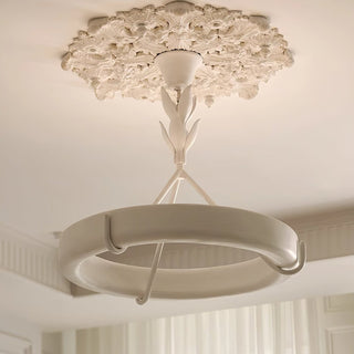 Tinsley Plaster Chandelier-Neutral Decor