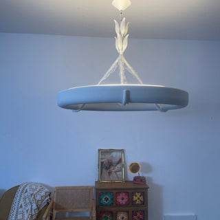 Tinsley Plaster Chandelier-Neutral Decor