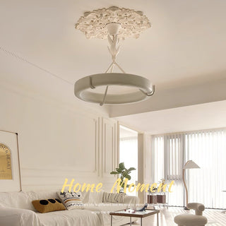 Tinsley Plaster Chandelier-Neutral Decor