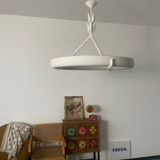 Tinsley Plaster Chandelier-Neutral Decor