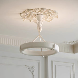 Tinsley Plaster Chandelier-Neutral Decor