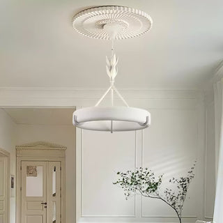 Tinsley Plaster Chandelier-Neutral Decor