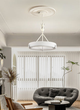 Tinsley Plaster Chandelier-Neutral Decor