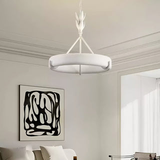 Tinsley Plaster Chandelier-Neutral Decor