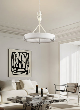 Tinsley Plaster Chandelier-Neutral Decor