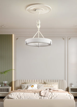 Tinsley Plaster Chandelier-Neutral Decor
