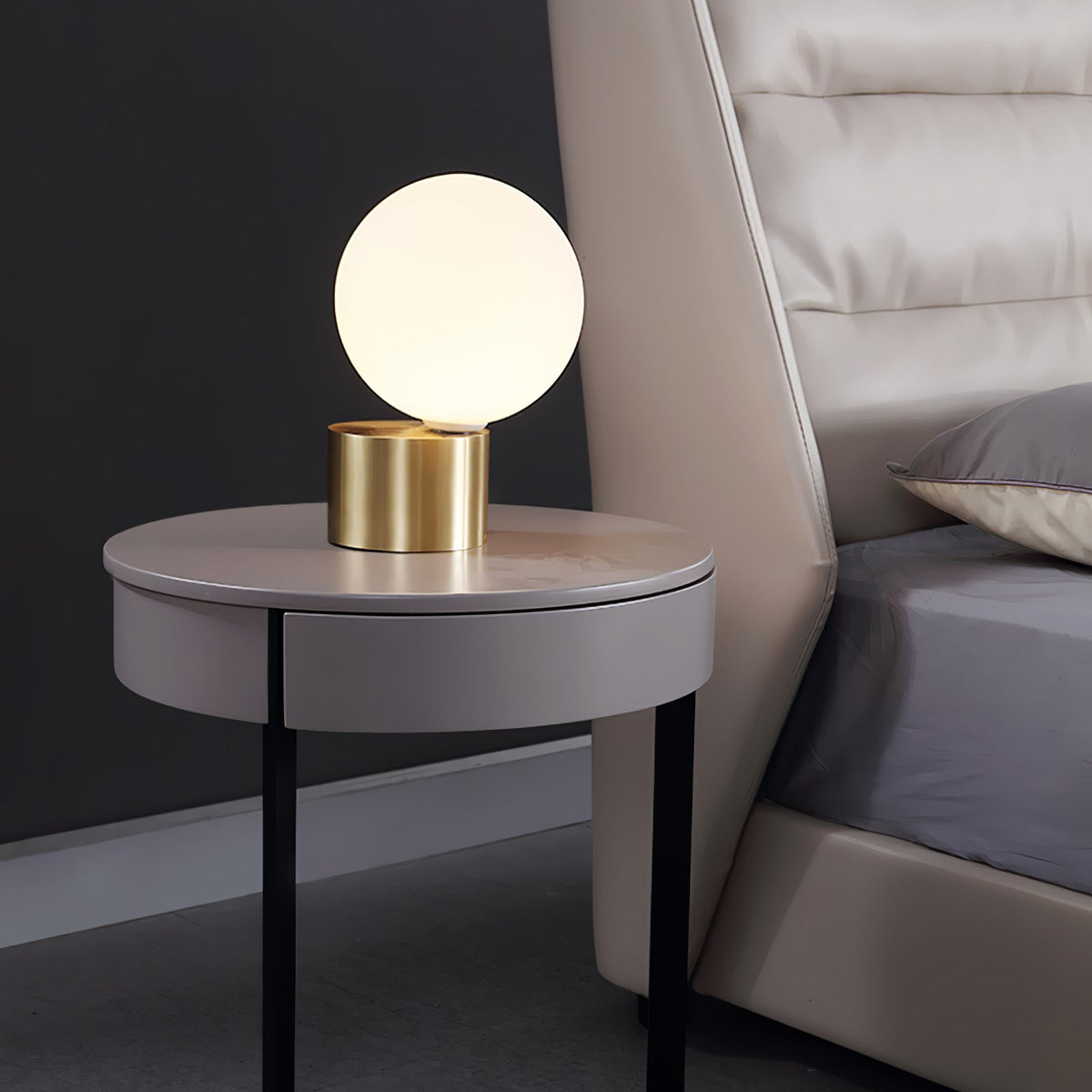 Eiraella Lampe de Table Industrielle en Verre