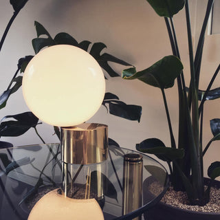 Eiraella Lampe de Table Industrielle en Verre