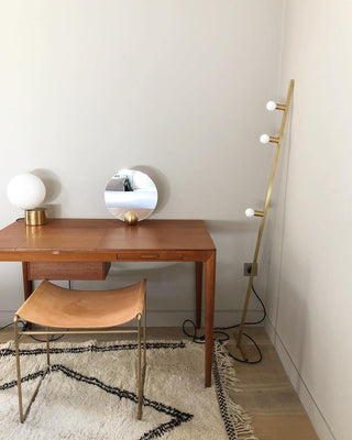 Eiraella Lampe de Table Industrielle en Verre