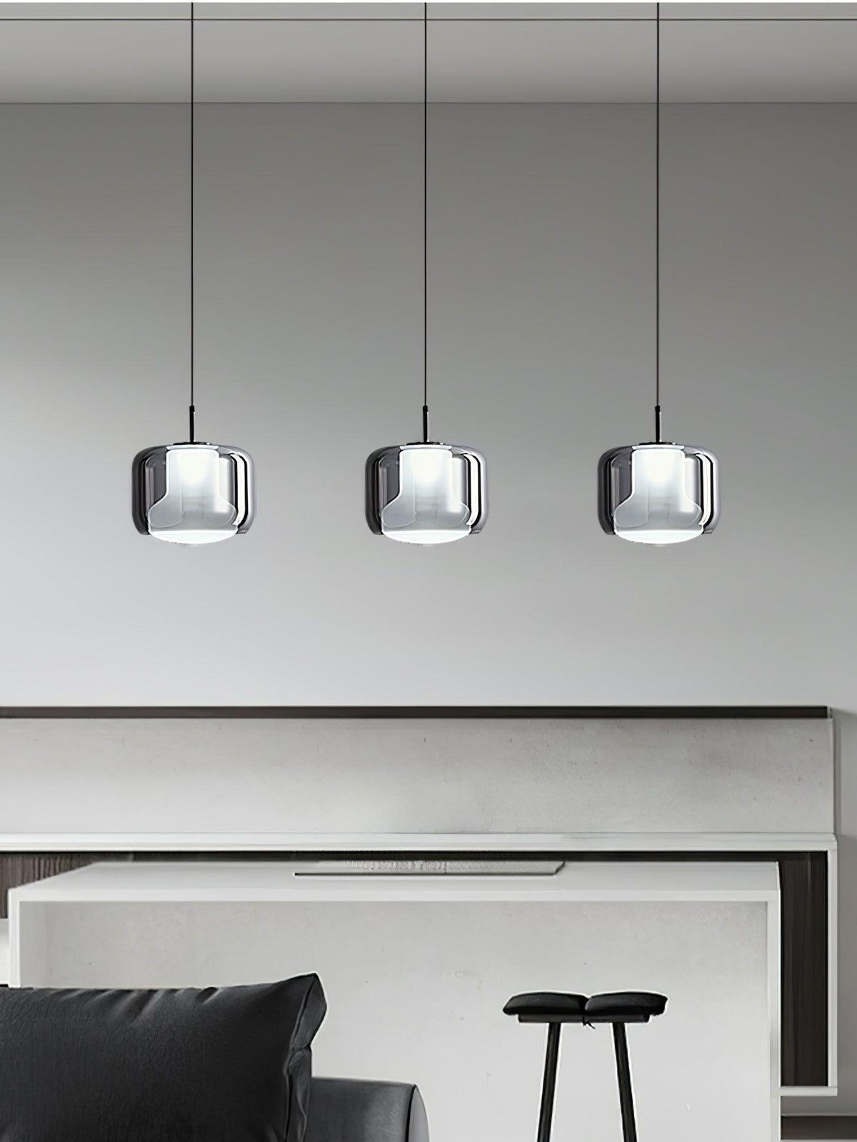 Vella Suspension Lampe en Verre Moderne