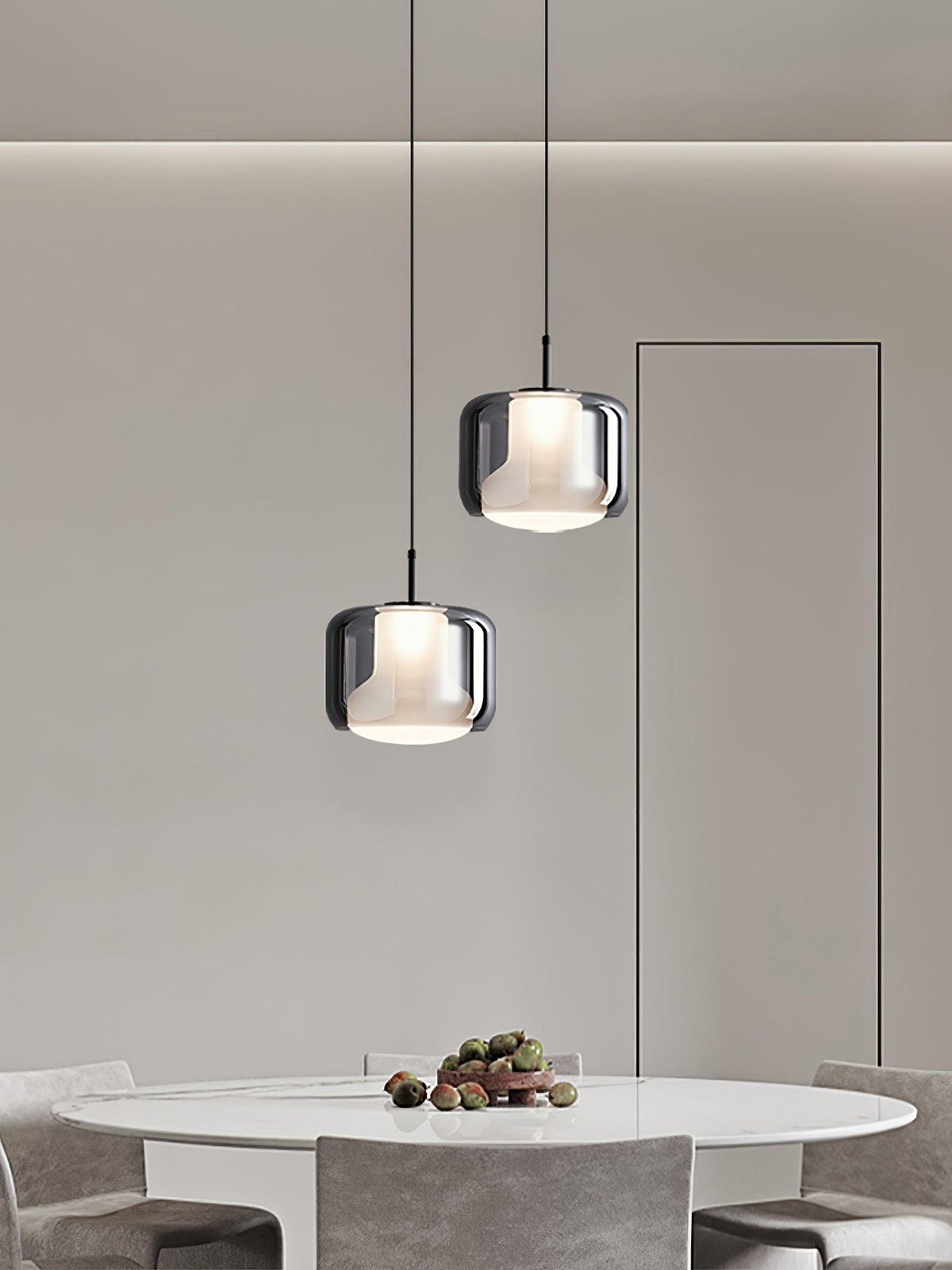Vella Suspension Lampe en Verre Moderne