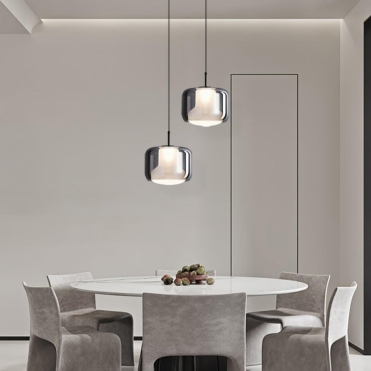 Vella Suspension Lampe en Verre Moderne