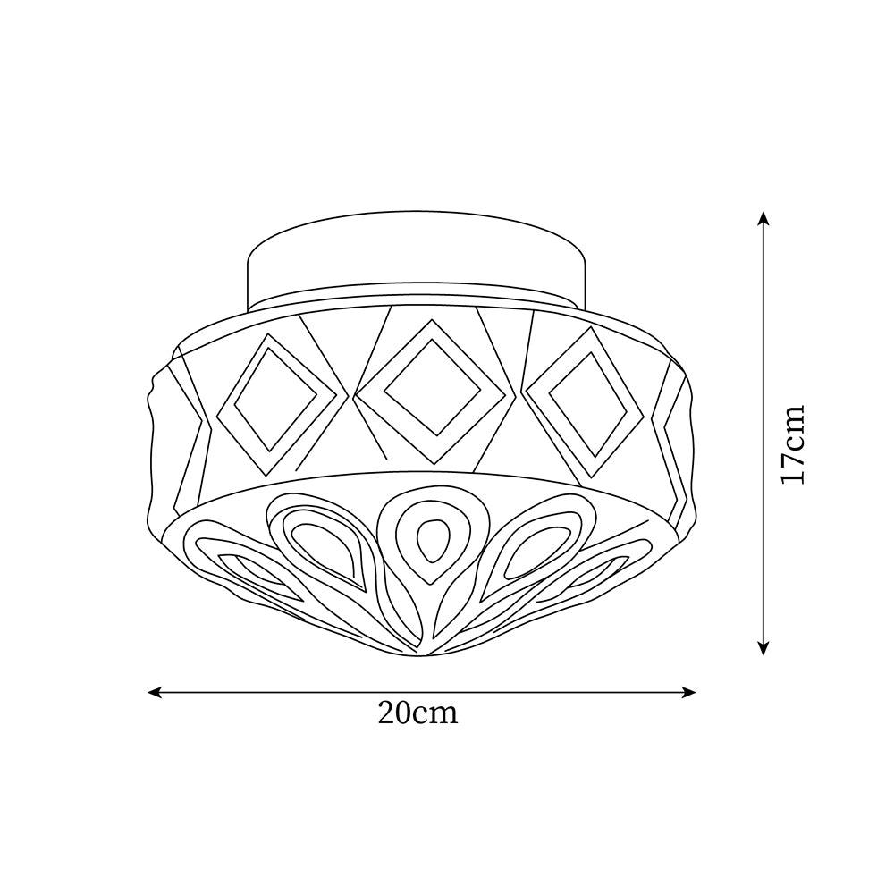 Evale Frosted Glass Flush Mount Ceiling Light-Neutral Decor