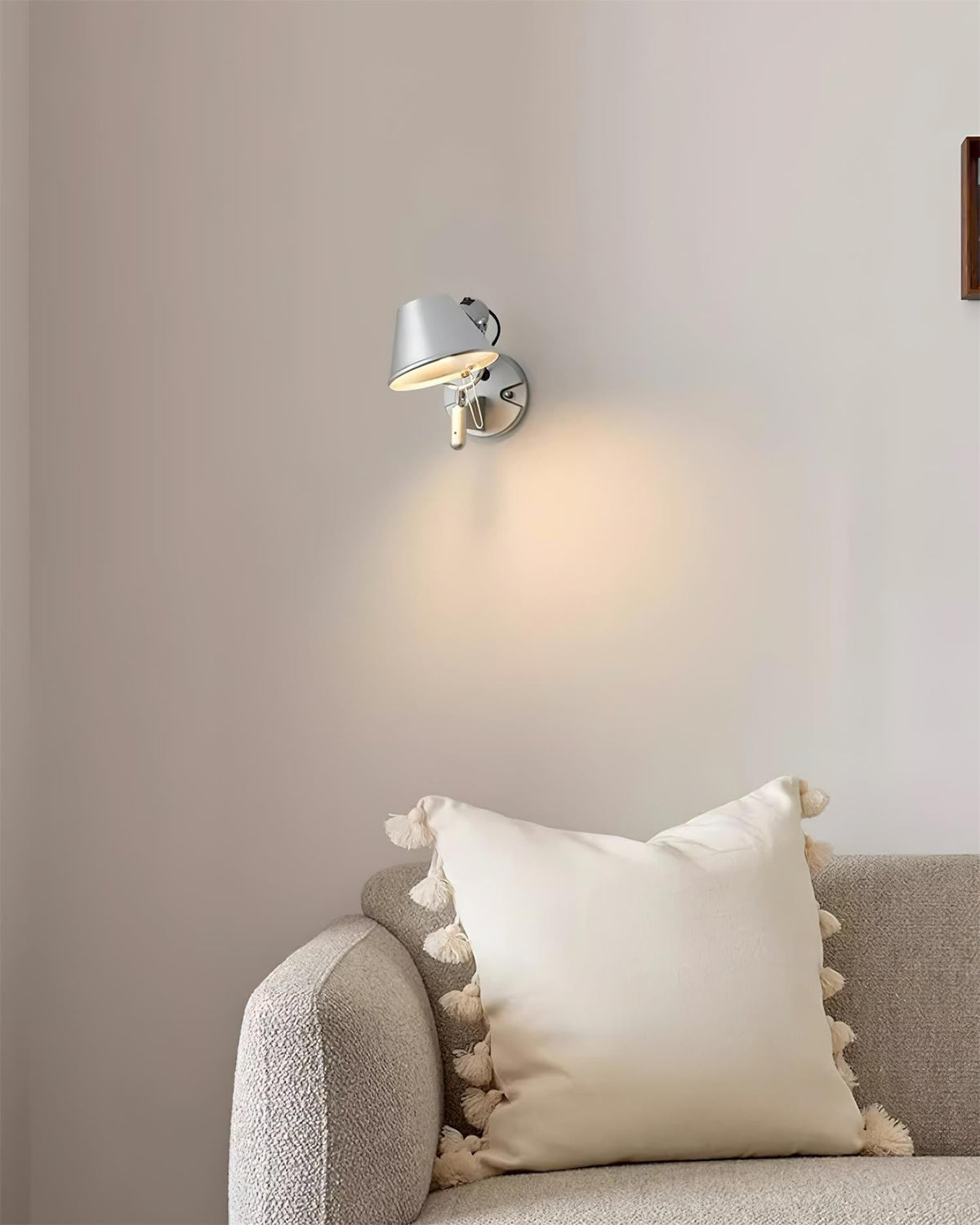 Wall Lamp Metal Body Conical Shade Adjustable Modern Minimalist-Neutral Decor
