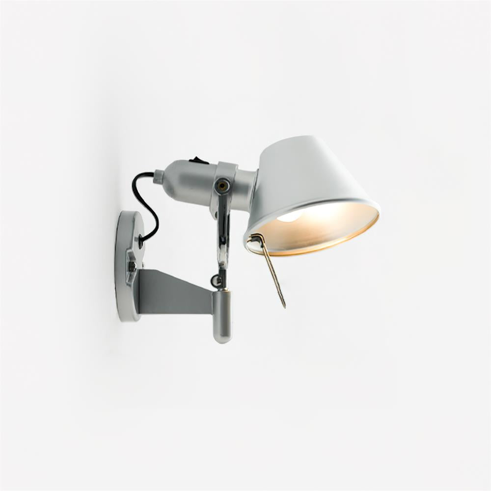 Wall Lamp Metal Body Conical Shade Adjustable Modern Minimalist-Neutral Decor