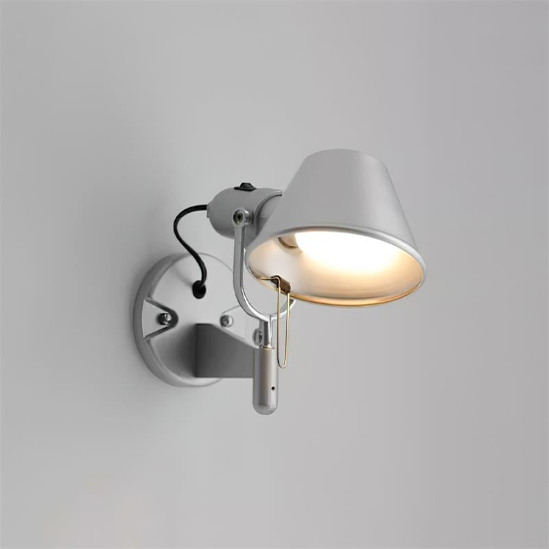 Wall Lamp Metal Body Conical Shade Adjustable Modern Minimalist-Neutral Decor