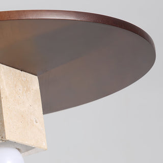 Ucariel Géométrique Travertin Pendentif Lumière
