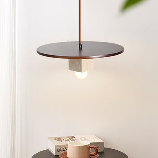 Ucariel Géométrique Travertin Pendentif Lumière