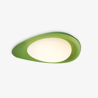 Blex Plafonnier Vert & Beige en Forme de Galet