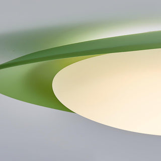Blex Plafonnier Vert & Beige en Forme de Galet