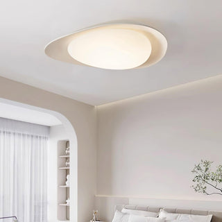 Blex Plafonnier Vert & Beige en Forme de Galet