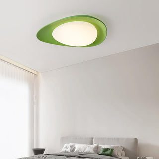 Blex Plafonnier Vert & Beige en Forme de Galet
