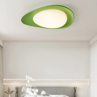 Blex Plafonnier Vert & Beige en Forme de Galet