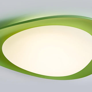 Blex Plafonnier Vert & Beige en Forme de Galet
