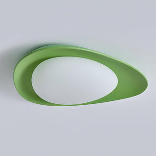 Blex Plafonnier Vert & Beige en Forme de Galet
