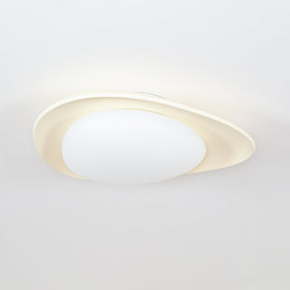 Blex Plafonnier Vert & Beige en Forme de Galet