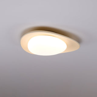 Blex Plafonnier Vert & Beige en Forme de Galet