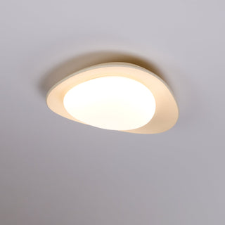 Blex Plafonnier Vert & Beige en Forme de Galet