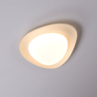 Blex Plafonnier Vert & Beige en Forme de Galet