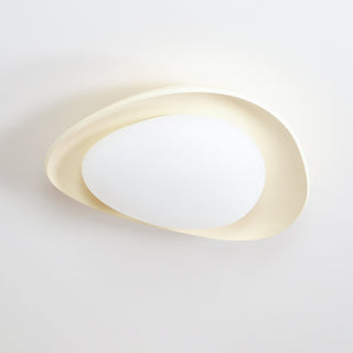 Blex Plafonnier Vert & Beige en Forme de Galet