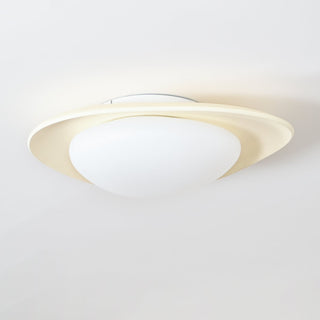 Blex Plafonnier Vert & Beige en Forme de Galet