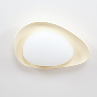 Blex Plafonnier Vert & Beige en Forme de Galet