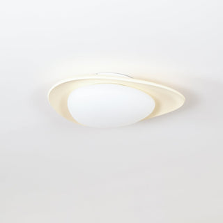 Blex Plafonnier Vert & Beige en Forme de Galet