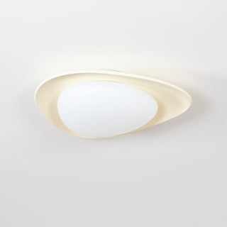 Blex Plafonnier Vert & Beige en Forme de Galet