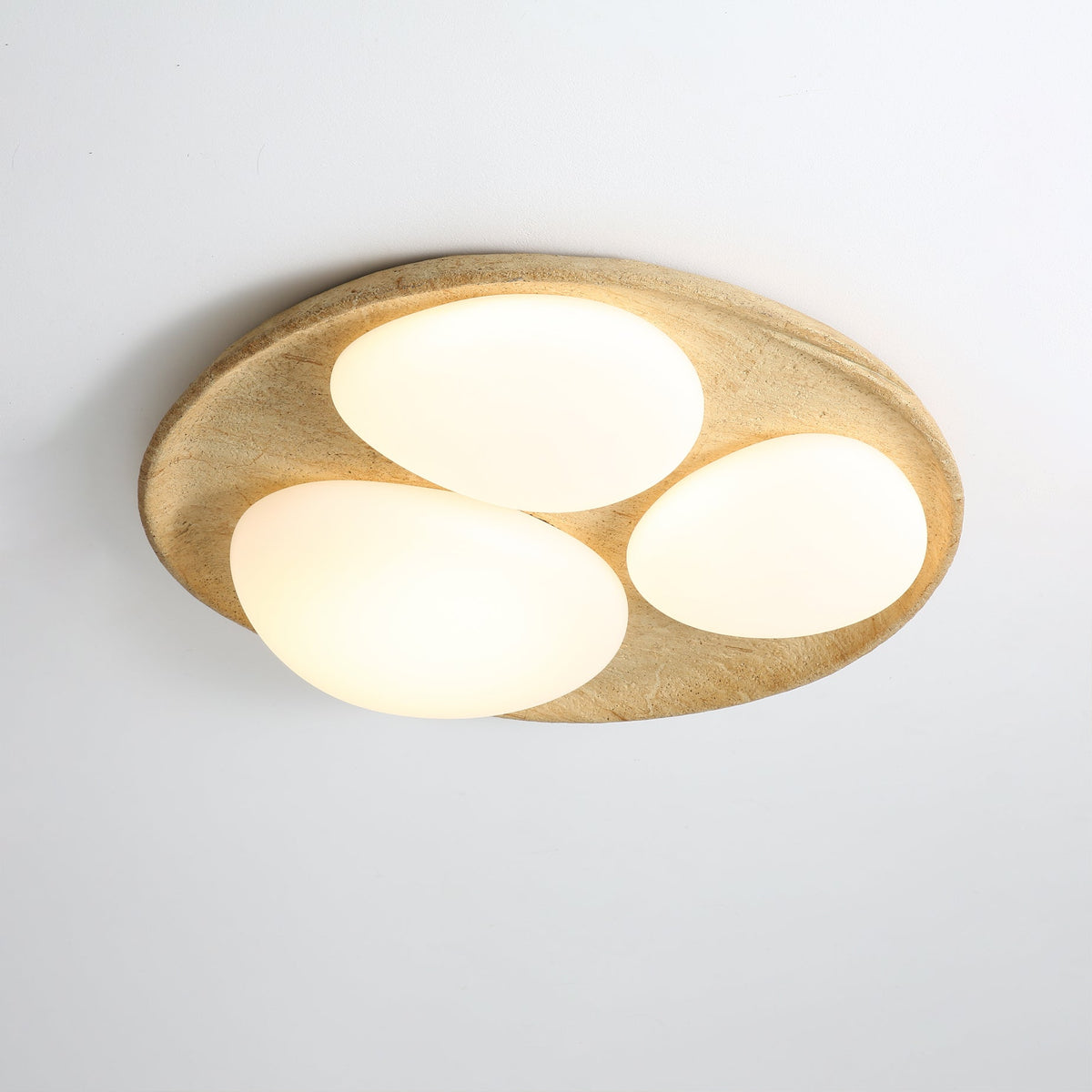 Close-up on the integrated LED light source within the acrylic diffuser.