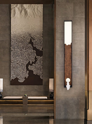 Topographic Lumen Sconce-Neutral Decor