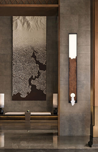 Topographic Lumen Sconce-Neutral Decor