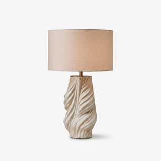 Tortile Twisted Ceramic Table Lamp-Neutral Decor