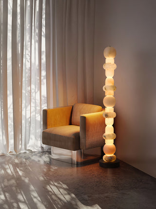 Nostix Lampadaire en Albâtre