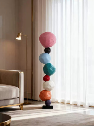 Totem Balance Art Sculpture-Neutral Decor