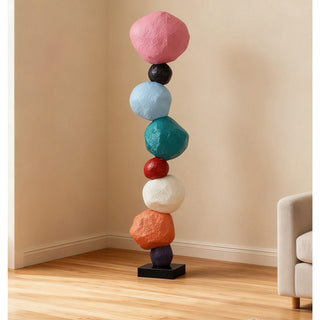 Totem Balance Art Sculpture-Neutral Decor