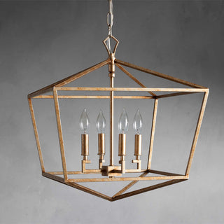 Avveleth Ancien Industriel Métal Lumière Pendentif