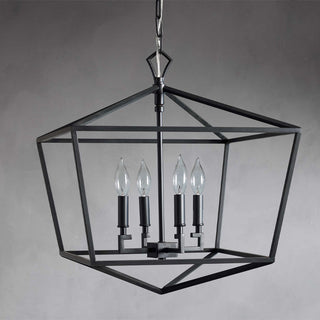 Avveleth Ancien Industriel Métal Lumière Pendentif