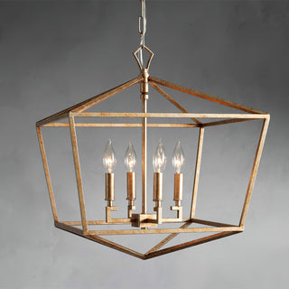 Avveleth Ancien Industriel Métal Lumière Pendentif